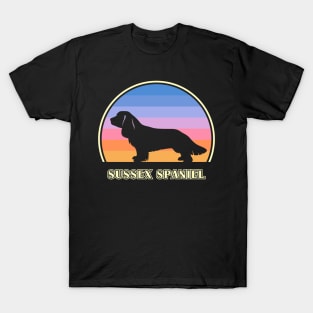 Sussex Spaniel Vintage Sunset Dog T-Shirt